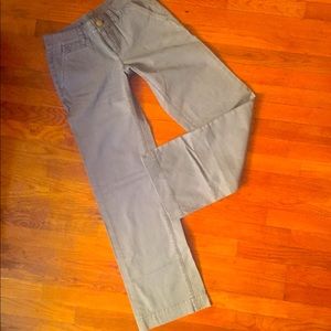 Hh_Hhh Hilfiger Twill Cotton Grey Pants 00